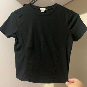 *barely worn* black crop top